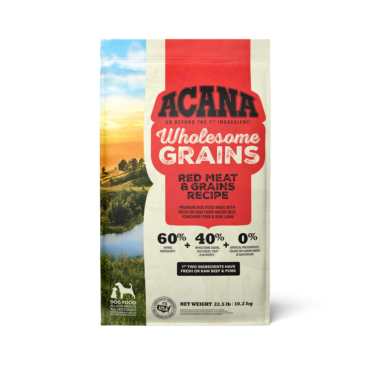 ACANA Wholesome Grains Red Meat Recipe Dry Dog Food