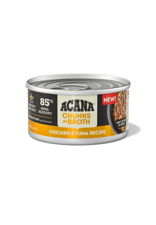 Acana Chunks in Broth Chicken & Tuna Recipe Adult Cat Food