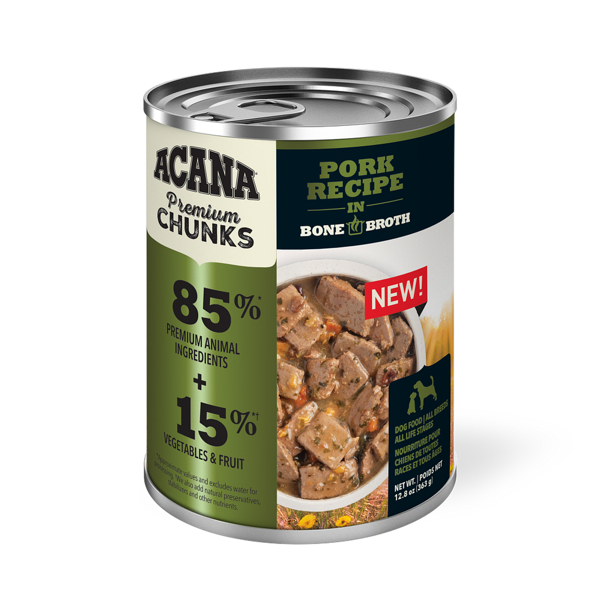 ACANA Beef Recipe in Bone Broth Premium Chunks Wet Dog Food