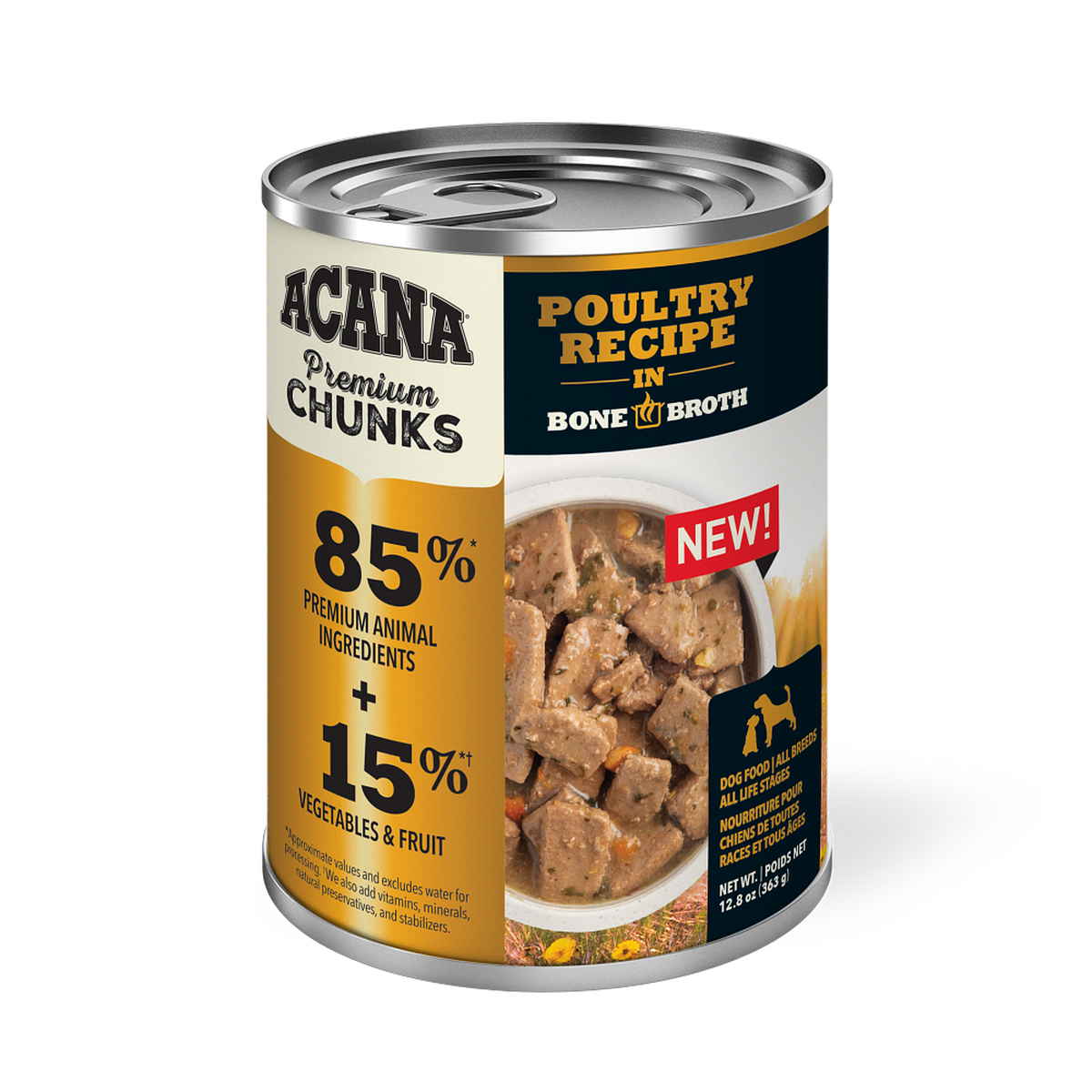 ACANA Beef Recipe in Bone Broth Premium Chunks Wet Dog Food