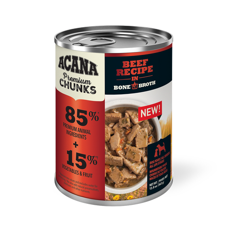 ACANA Beef Recipe in Bone Broth Premium Chunks Wet Dog Food