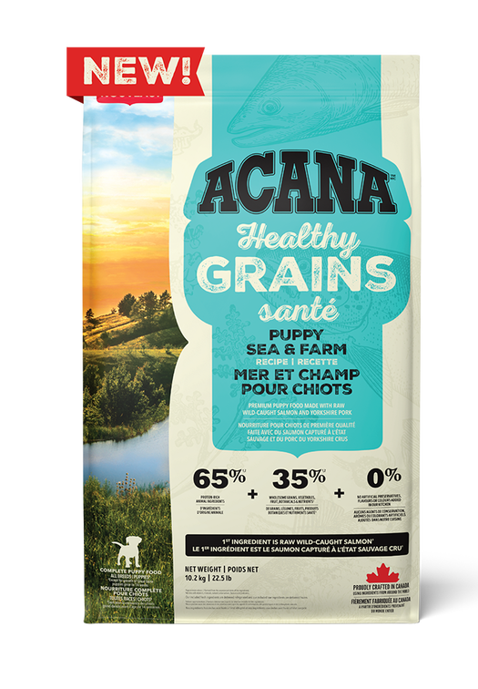 ACANA Wholesome Grains, Puppy Sea & Farm Recipe Dry Dog Food