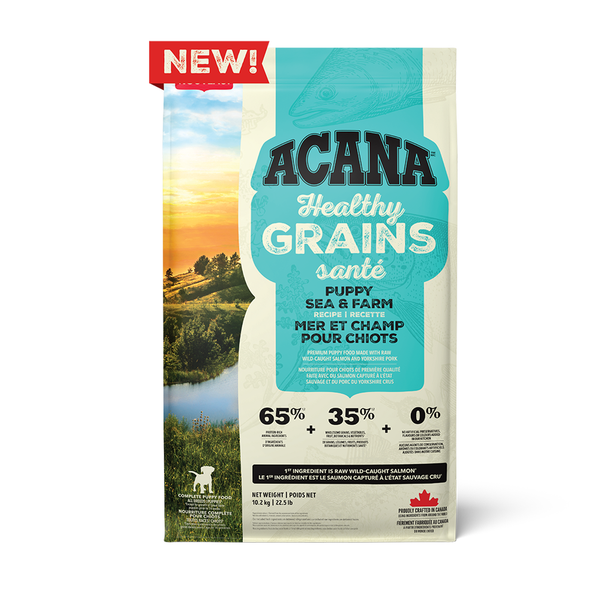 ACANA Wholesome Grains, Puppy Sea & Farm Recipe Dry Dog Food