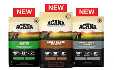 Acana Dog bag lineup Mobile