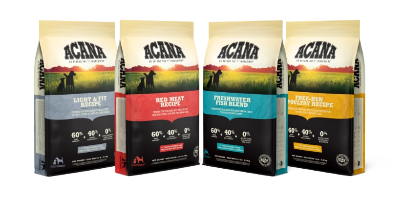 Acana Dog Adult bag lineup