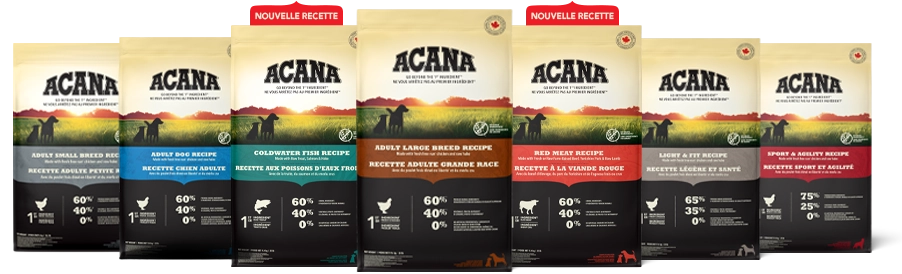 Gamme de sacs pour chiens adultes ACANA