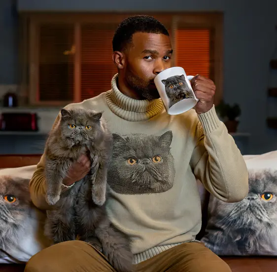 Cat Sweater Photo
